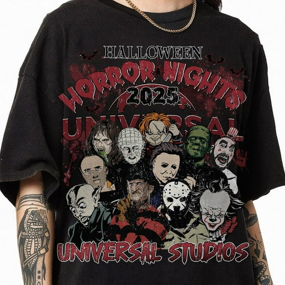 Halloween Horror Nights Universal Studios 2025 Shirt, Comfort Colors T-Shirt, Retro Unisex Tee