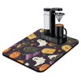thumbnail image 1 of Halloween Horror Pumpkin Ghost Spider Web Dish Drying Mat Dish Drying Pad Non Slip Foldable Washable 18x24 Inch Inch Dish Drying Pad for Coffee Machine Dish Rack, 1 of 7