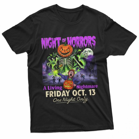 Halloween Horror Scary Movie Spooky Season Night Horrors 90S Holiday T-Shirt, Size S-5XL