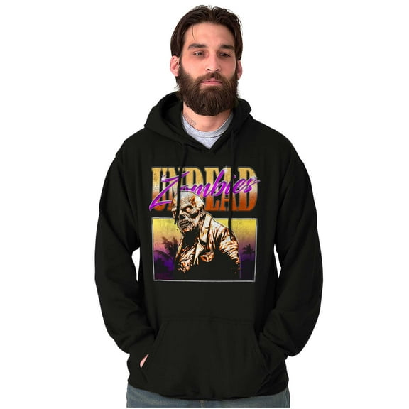 Halloween Horror Undead Zombie Unisex Plus Fleece Graphic Hoodie Brisco Brands 5X