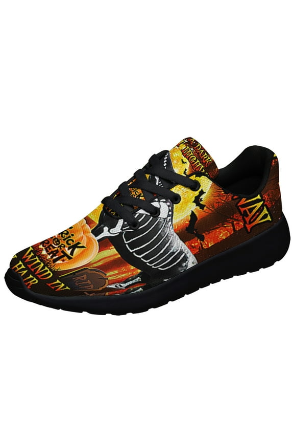 Halloween Horse On A Dark Desert Highway Cool Wind In My Hair Shoes Sneakers Black Size 7