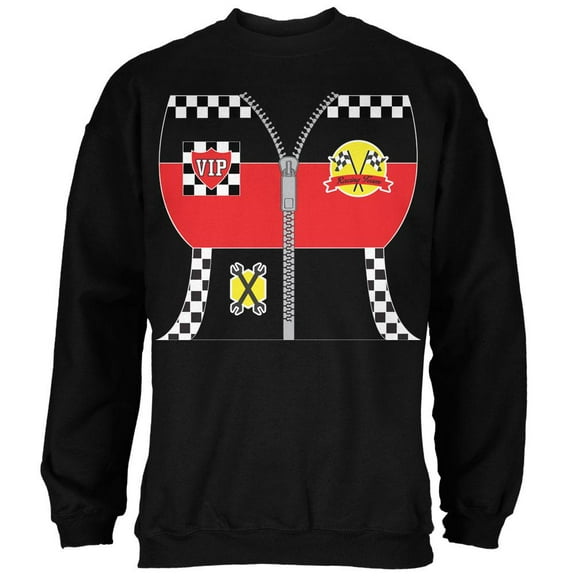 Halloween Hot Rod Costume Racing Mens Sweatshirt Black X-LG