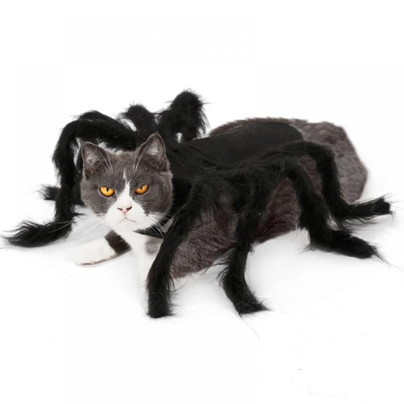 Halloween Hot Selling Pet Spider Clothes Puppy Cat Horror Simulation Plush Spider Transformation Party Dress Up