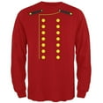thumbnail image 1 of Halloween Hotel Bellhop Costume Red Adult Long Sleeve T-Shirt - Small, 1 of 6
