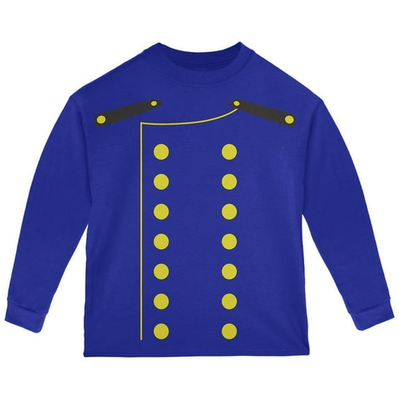 Halloween Hotel Bellhop Costume Toddler Long Sleeve T Shirt Royal Toddler Size 5/6
