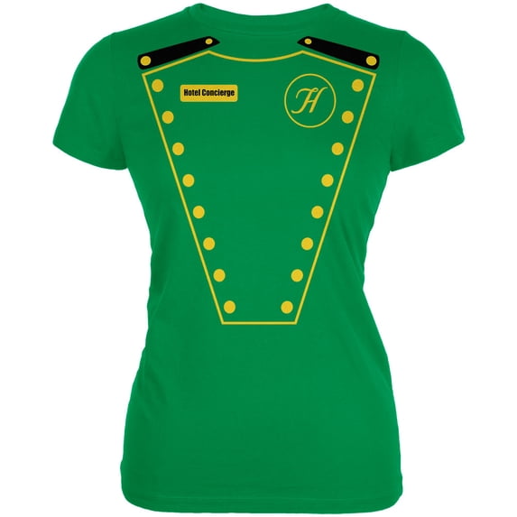 Halloween Hotel Concierge Costume Women's Juniors Soft T Shirt