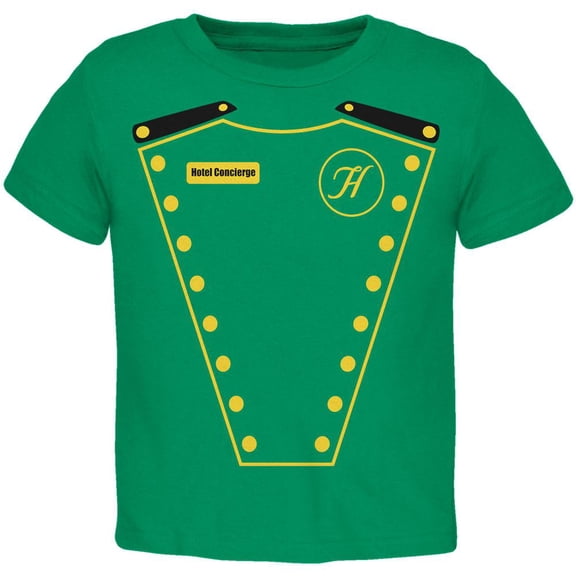 Halloween Hotel Concierge Costume Toddler T Shirt Kelly Green 2T