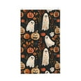 thumbnail image 1 of Halloween House Flags, Halloween Ghost Pumpkin Pattern Halloween Decor Double Sided Outdoor Flag with Grommet, Decorative Flags for Garden YardHalloween Decorations, Porch Flag 3x5FT, 1 of 6