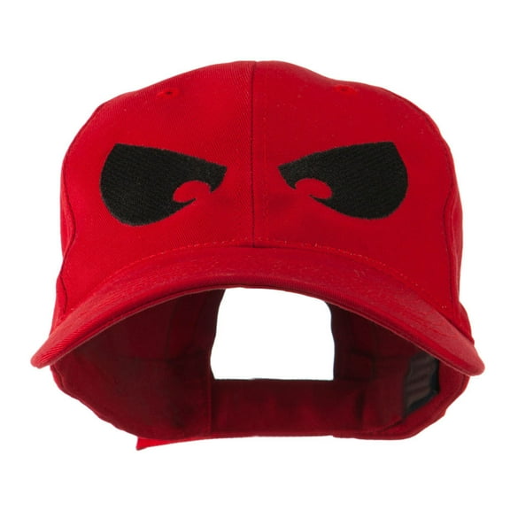 Halloween Huge Eyes Embroidered Cap - Red OSFM