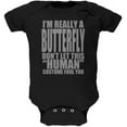 thumbnail image 1 of Halloween Human Butterfly Costume Soft Baby One Piece Black 3-6 M, 1 of 1