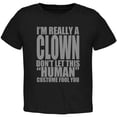 thumbnail image 1 of Halloween Human Clown Costume Toddler T Shirt Black Toddler Size 5/6, 1 of 1