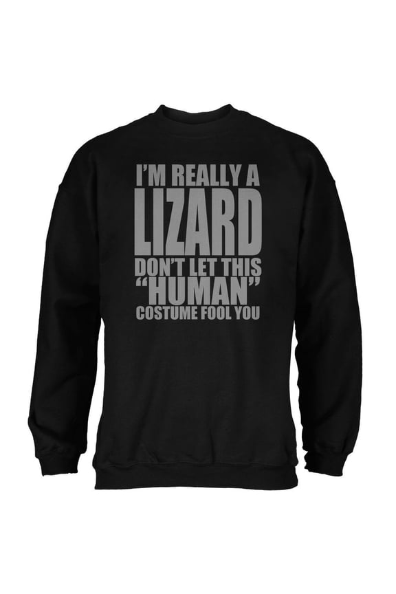 Halloween Human Lizard Costume Mens Sweatshirt
