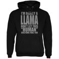 thumbnail image 1 of Halloween Human Llama Costume Mens Hoodie Black SM, 1 of 1