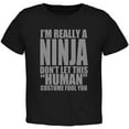 thumbnail image 1 of Halloween Human Ninja Costume Toddler T Shirt Black 2T, 1 of 1