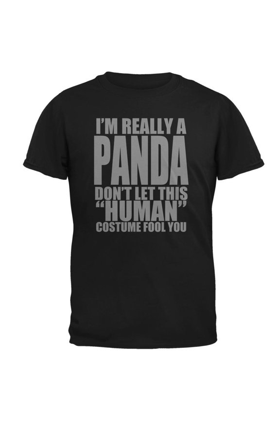 Halloween Human Panda Costume Mens T Shirt
