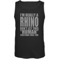 thumbnail image 1 of Halloween Human Rhino Costume Mens Tank Top Black LG, 1 of 1