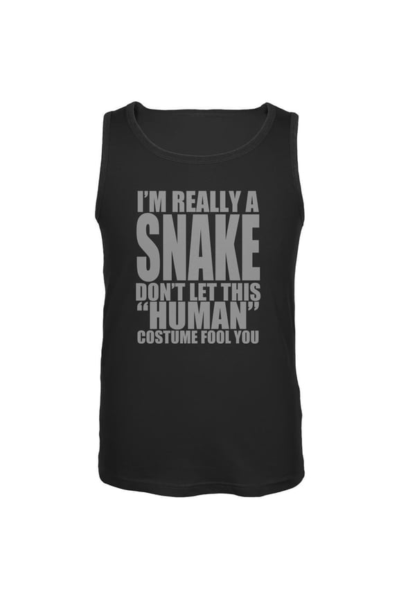 Halloween Human Snake Costume Mens Tank Top Black MD