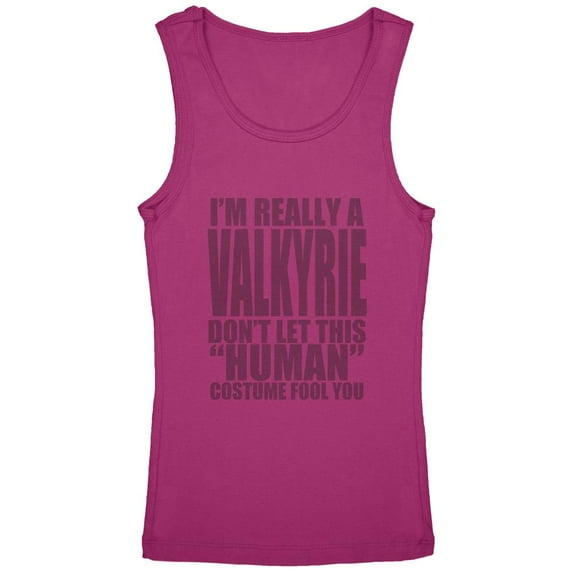 Halloween Human Valkyrie Costume Youth Girls Tank Top Bright Berry YXL