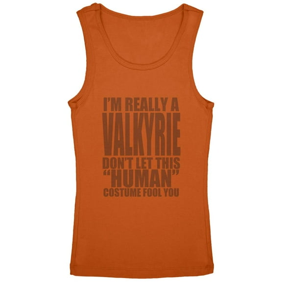 Halloween Human Valkyrie Costume Youth Girls Tank Top Pumpkin YLG