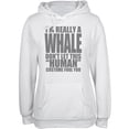 thumbnail image 1 of Halloween Human Whale Costume White Juniors Soft Hoodie, 1 of 1