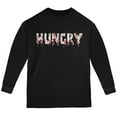 thumbnail image 1 of Halloween Hungry Zombie Pattern Youth Long Sleeve T Shirt Black YXL, 1 of 1