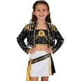 thumbnail image 1 of Halloween Anime Popular Singers Cosplay Costumes, Popular Singers Idol Black Gold Dance Stage Role Play Halloween Costumes Cosplay Outfits for Party Great Gifts for Fans, 1 of 6