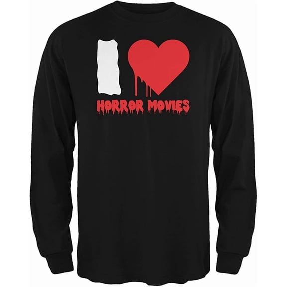 Halloween I Heart Horror Movies Mens Long Sleeve T Shirt