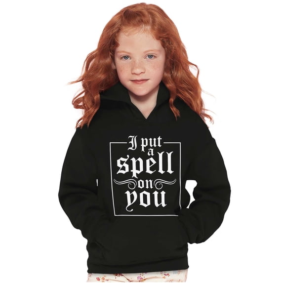 Halloween I Put A Spell On You Kids Hoodie Sweatshirt Girls Teen Brisco Brands XS