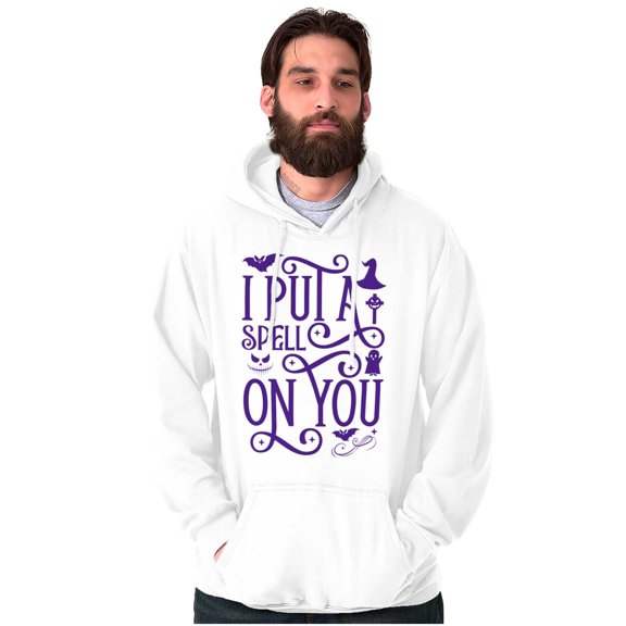Halloween I Put A Spell On You Witch Women Plus Size Graphic Pullover Hoodie Brisco Brands 5X