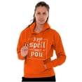 thumbnail image 1 of Halloween I Put A Spell On You Women Plus Size Graphic Pullover Hoodie Brisco Brands 4X, 1 of 4