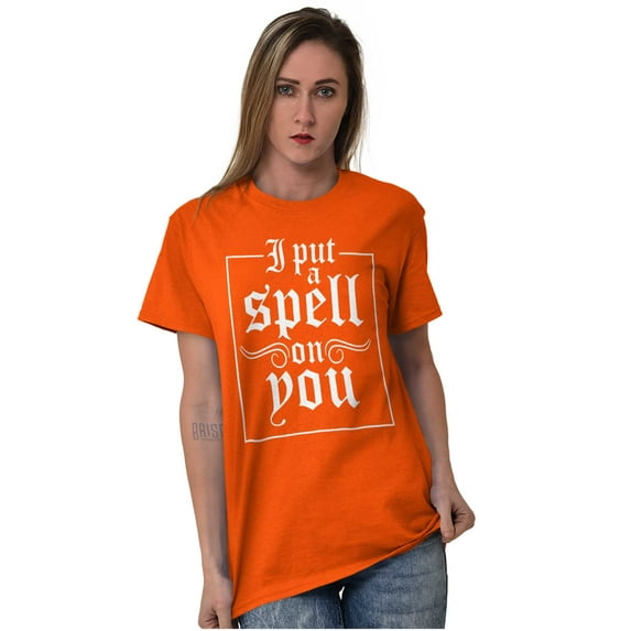 Halloween I Put A Spell On You Women's Graphic T Shirt Tees Brisco Brands S