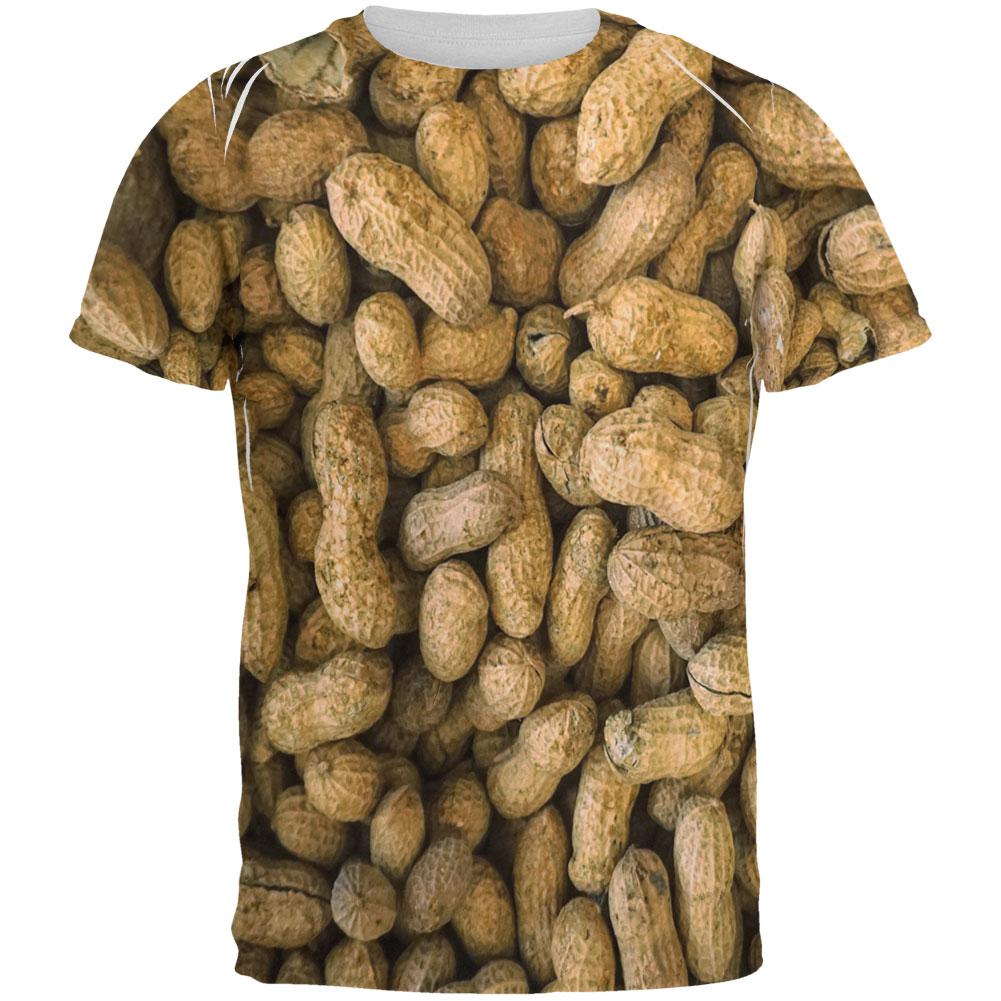 Halloween I'm Nuts Costume Peanuts All Over Mens T Shirt Multi MD