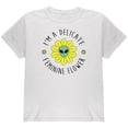 thumbnail image 1 of Halloween I'm a Delicate Feminine Flower Alien Youth T Shirt White YXL, 1 of 1