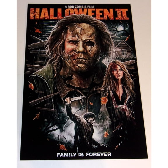 Halloween II (H2) Rob Zombie Horror Poster 2009 19"x13" Danielle Harris, Scout Taylor-Compton, Malcom McDowell