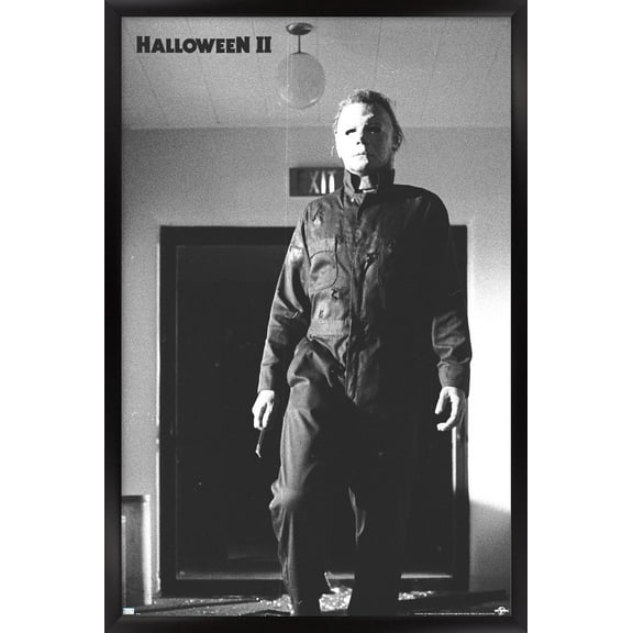 Halloween II - Michael Hallway Wall Poster, 14.725" x 22.375" Framed