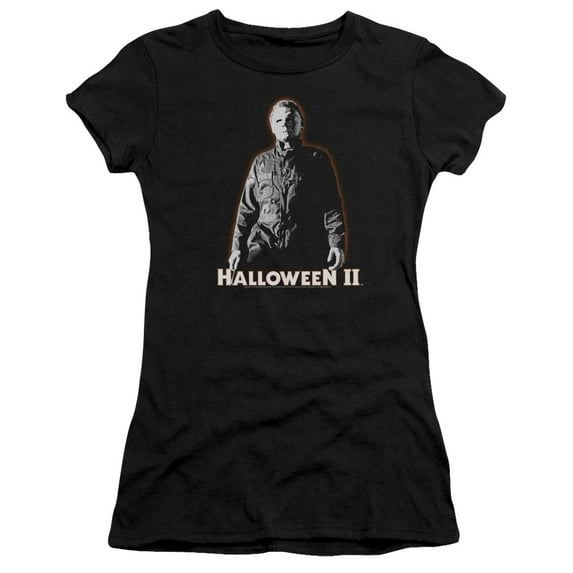 Halloween II Michael Myers S/S Junior Women's T-Shirt Sheer Black