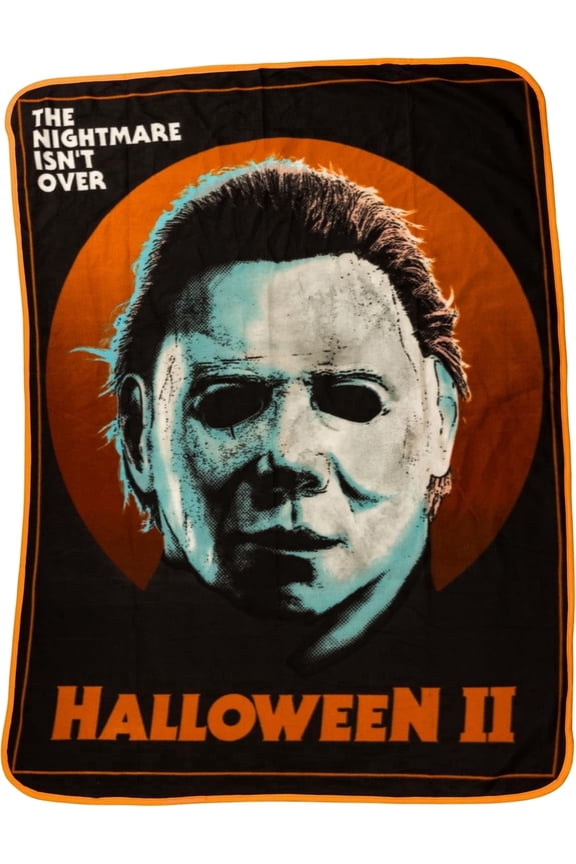 Halloween II The Nightmare Isn't Over 45" x 60" Fleece Throw, Soft and Cozy Blanket, 180 GSM