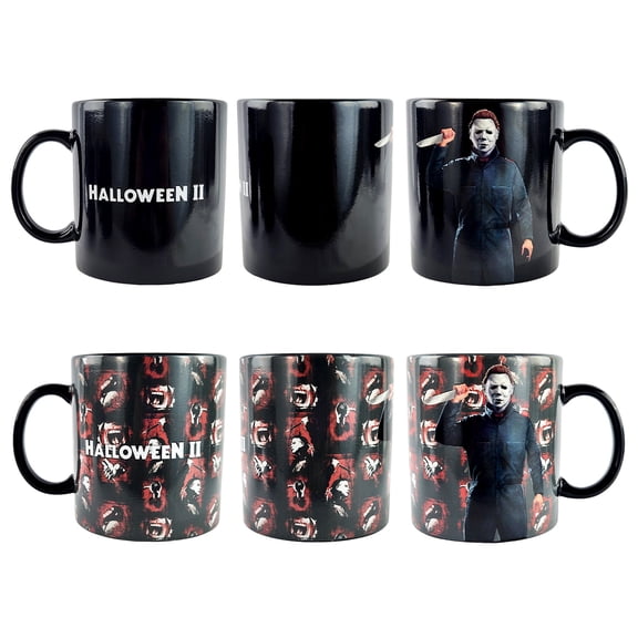 Halloween II Mug Michael Myers Thermal Magic Scene Changing 15 oz Tea Coffee Cup