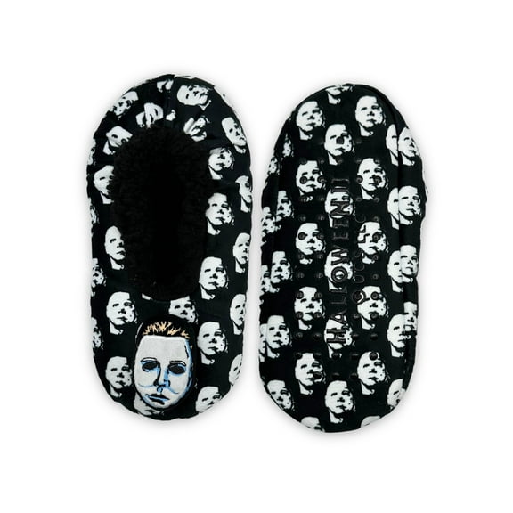 Halloween II Women's Halloween Fuzzy Babba 3D Slipper Socks, 1-Pack, Size 7-9.5