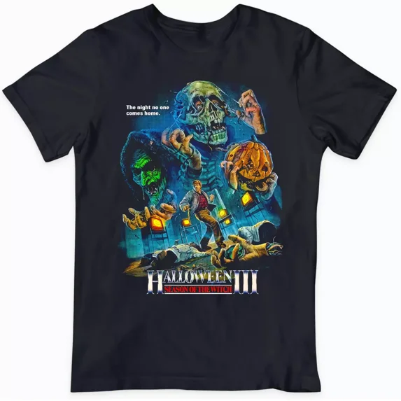 Halloween III Season of the Witch Horror Movie T-Shirt Black S-5XL