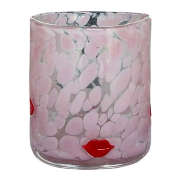 Halloween Icon Juice Glasses, 14oz Icon Stemless Coffee Drinking Cups,for Gift & Halloween Party Drinkware,Pink,4.33*2.36,Halloween