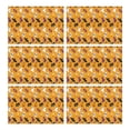 thumbnail image 1 of Halloween Icons Pattern Summer Placemats Table Placemats Set Of 6-Linen Kitchen Washable Placemats Table Mats 11.8"x17.7" Non-Slip Heat Resistant, 1 of 5