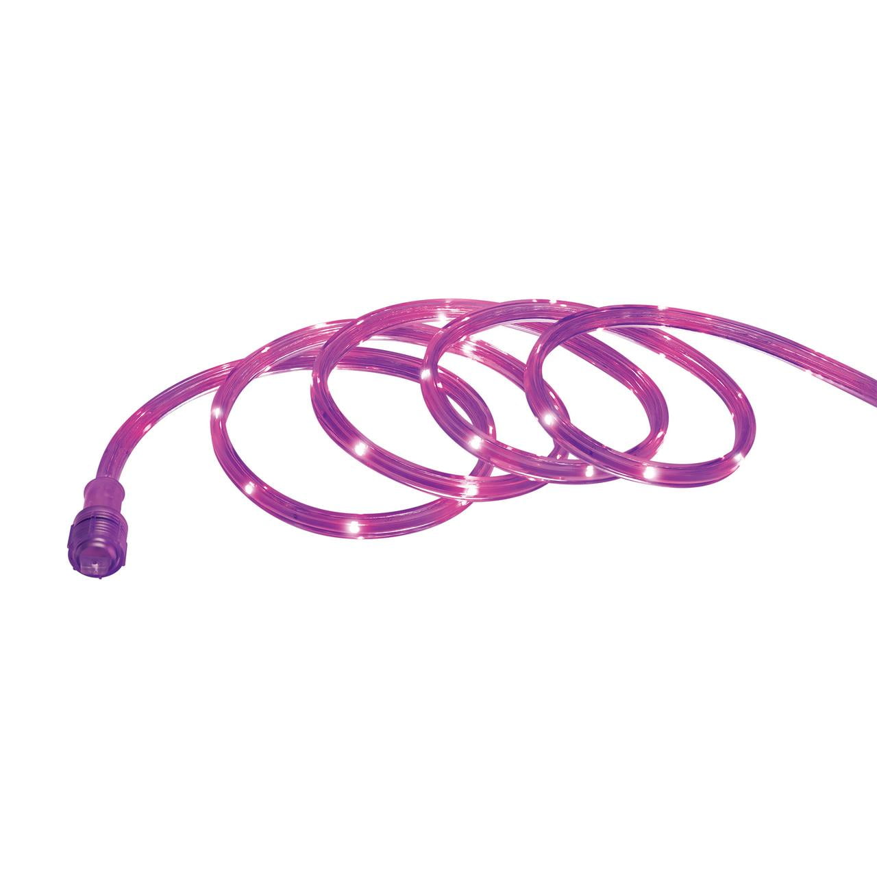 Halloween Indoor/Outdoor Purple LED Tape Lights with AC Adaptor, 12