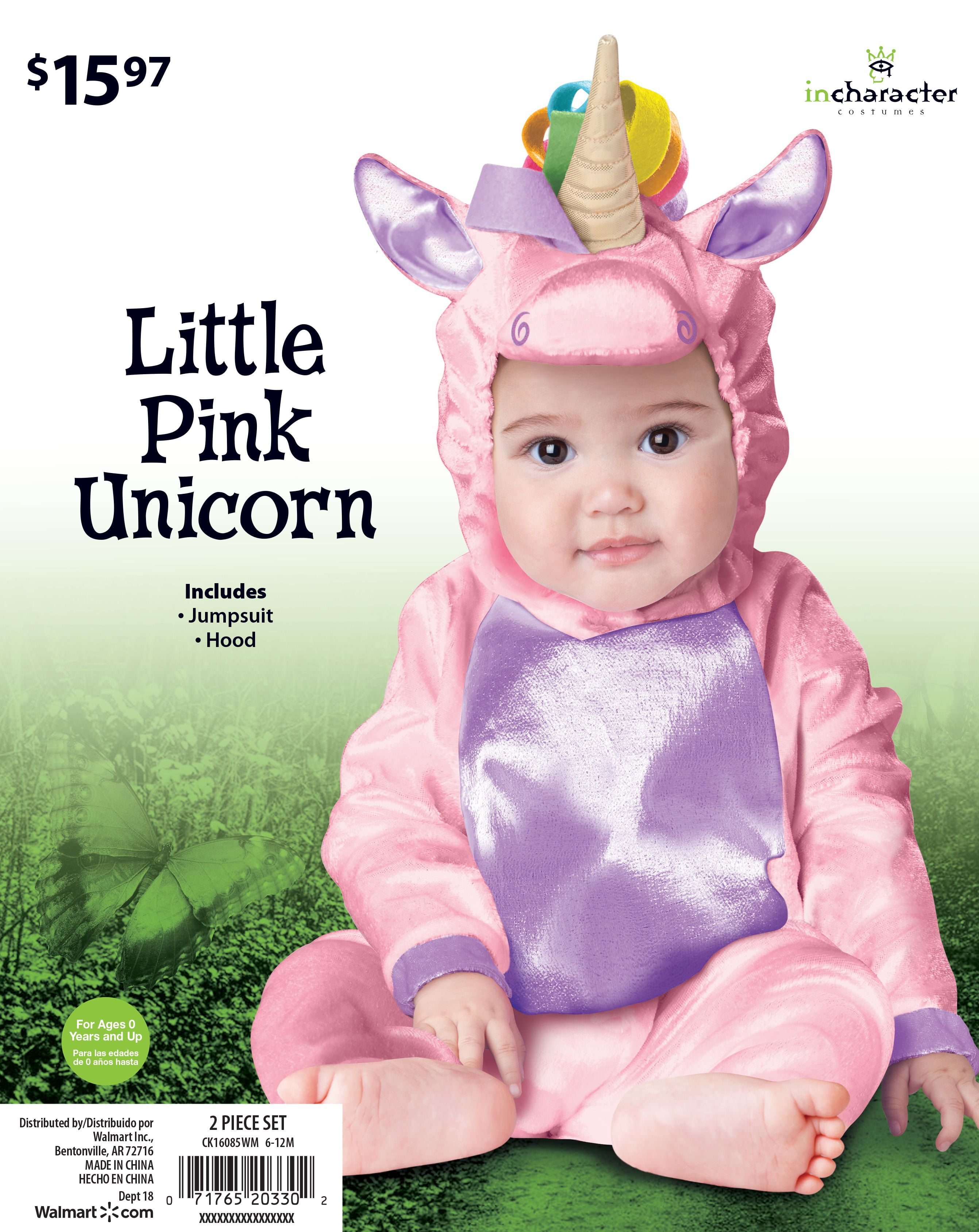 Unicorn Halloween Costume Unicorn Costume 12 Months Infant Girls White  Purple Plush Unicorn Hooded Jumpsuit Pegasus