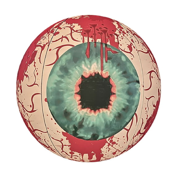 Halloween Inflatable Eyeball Decoration with Remote-Controlled LED Lights – 15.7" Light-Up Floating Balloon for Indoor & Outdoor Halloween Party Decor