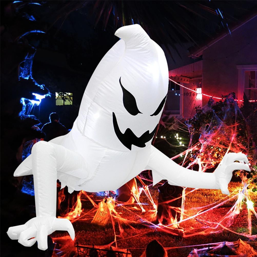 Halloween Inflatable Scary Crawling Ghost Inflatable White Ghost with