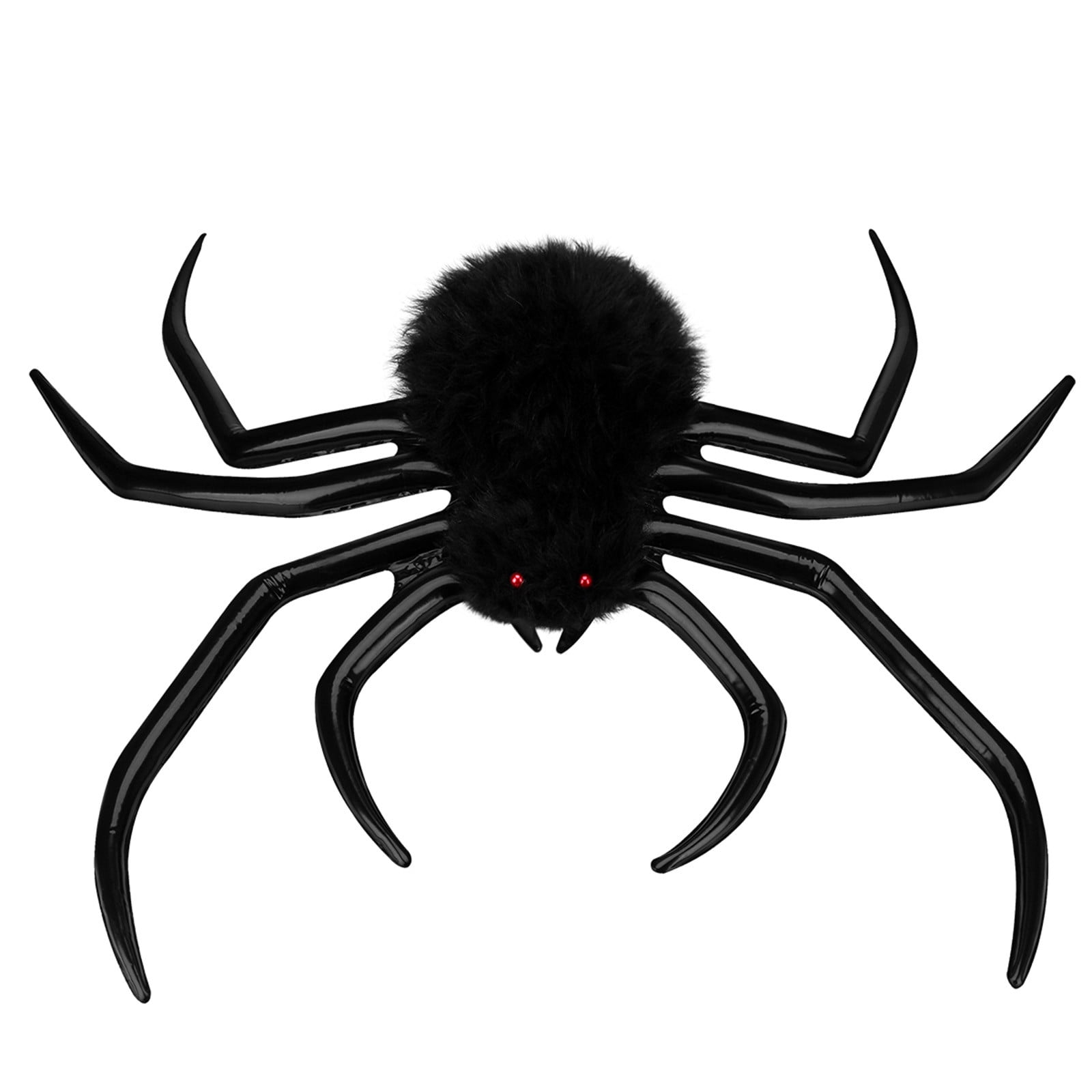 Halloween Inflatable Spider,Halloween Outdoor Decorations Hairy Black Spider, Scary Giant Spider,Indoor Outdoor Blowup Spider Decoration,Props for Halloween