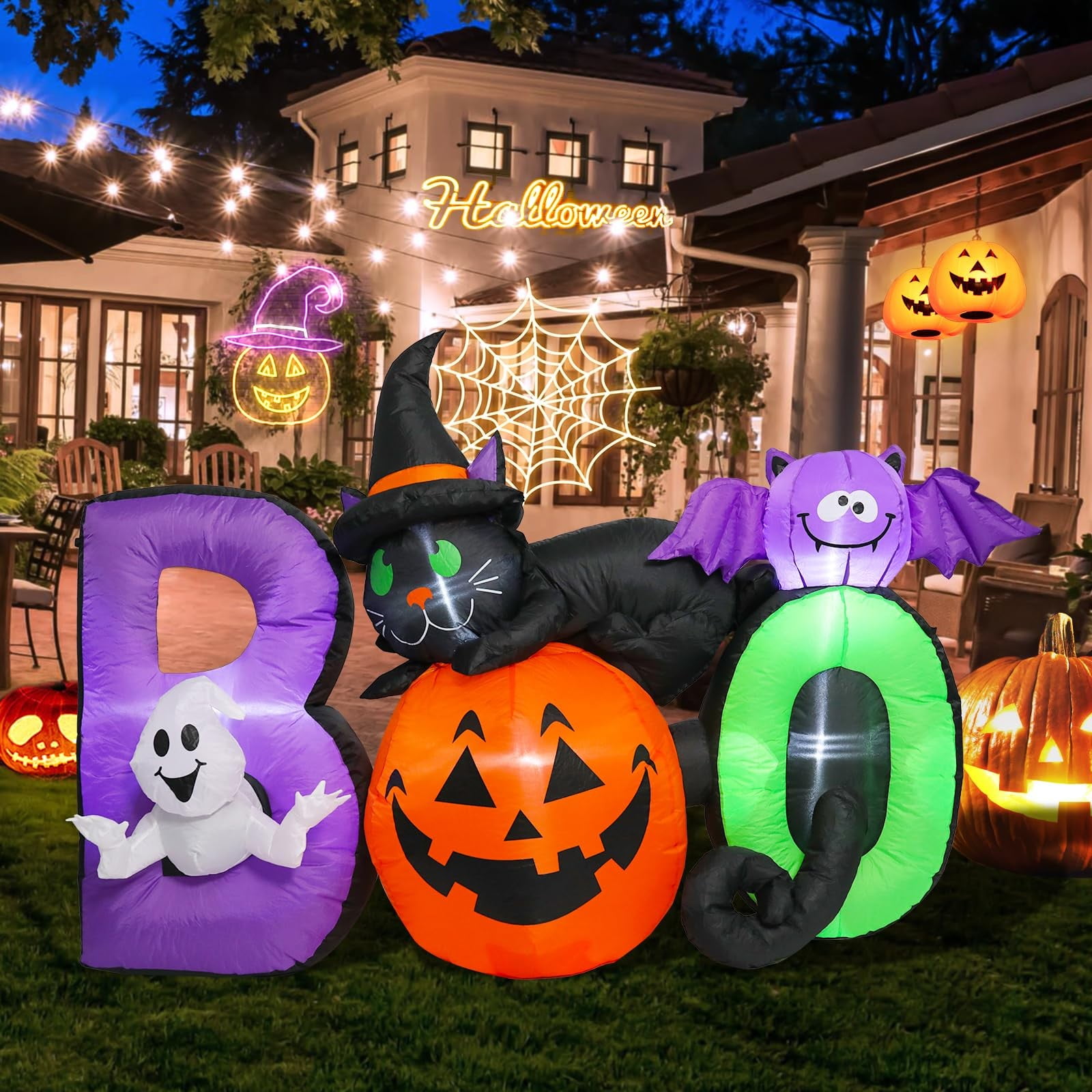 Halloween Inflatables Outdoor Decorations 5 FT Pumpkin Inflatable