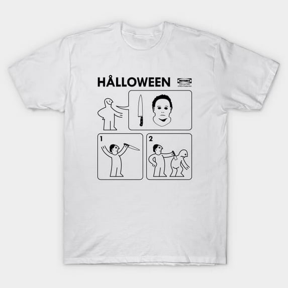 Halloween Instructions Funny Trick or Treat Graphic G7720 Unisex T-Shirt, Up to Size 5XL