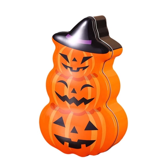 Halloween Iron Pumpkin Ghost Storage Party Treat Boxes
